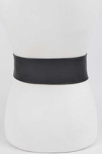 Black Rhinestone Buckle Fashion Belt- PLUS