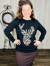 Deer Print & Leopard Top
