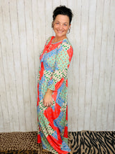 Missy Coral Patchwork Dress