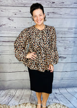 Lillian Classic Leopard Bow Top