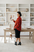 Textured Rust & Dot Shacket