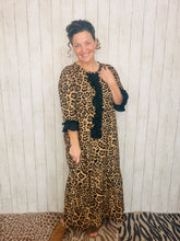 Janice Leopard Dress With Black Ruffles