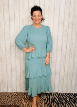 Ruffles & Luxury Dress-Sea Green