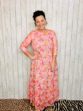 Stunning Pink & Floral Mesh Lace Dress