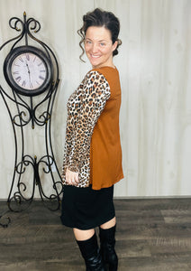 Calandra Leopard & Rust Tunic