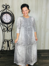 Creamy Animal Print Dress