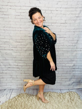 Velvet & Pearl Tunic Style- Black, Hunter Green or Navy