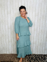 Ruffles & Luxury Dress-Sea Green