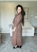 Power On The Day Dress- Ribbed Leopard Print