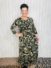 Katie Olive Leopard Print Dress