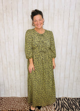 Missy Olive Animal Print Dress