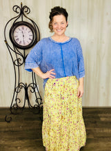 Ribbed Acid Wash Half Sleeve Top-Marlin