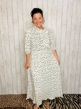 Power On The Day Dress-Ivory Polkadot