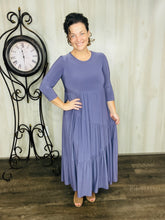 Tonya Marie Tiered Dress-Violet