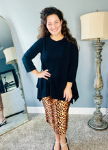 Tara Sharkbite Tunic-Black