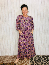 Missy Purple Paisley Dress