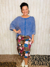 Missy Leopard & Floral Swim/Active Skirt (Hidden Shorts) 22”