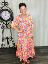 Jenna Coral & Floral Dress