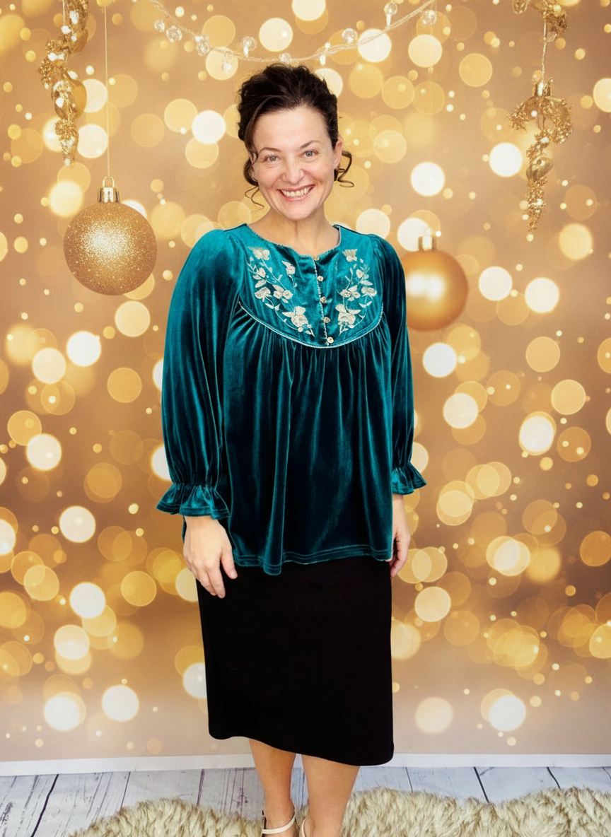 Christmas Background with gold and lights
