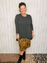 Miss Amy Thicker Fabric Pencil Skirt- (Regular & Plus) Animal Print