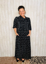Power On The Day Dress-Black Polkadot