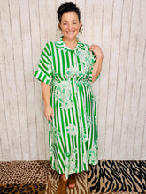 Spring Green Floral Dress