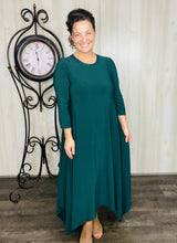 Hunter Green Handkerchief Love Dress
