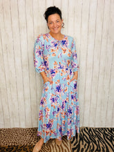 Mallory Light Blue Floral Dress