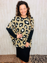 Taupe & Leopard Poncho/Tunic Style