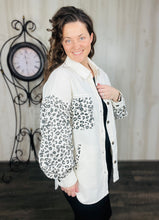 White & Black Leopard Shacket