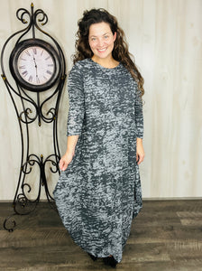 Charcoal & Gray Parachute Dress