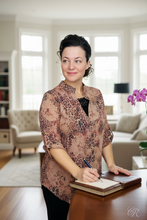 Jessica Floral & Latte Tunic