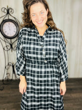 Black & White Plaid Dress