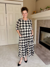 Tonya Marie Tiered Dress- Houndstooth