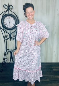 Sabrina Ivory & Fuchsia Floral