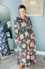 Kaylee Collared Charcoal Dress