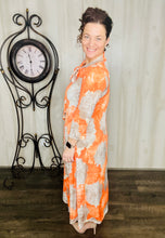 Brenda Bow Orange & Floral Dress
