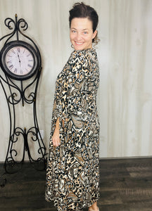 Miss Regina Animal Print Dress