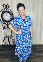 Boho Summer Vibes Dress- Blue