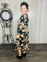 Jana Black Floral Dress