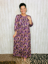 Missy Purple Paisley Dress
