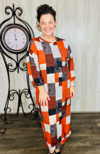 Comfy & Cute Fall Checked Dress