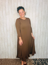 Handkerchief Dress- Brown