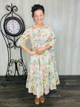 Summer Days Floral Dress- Green Mix
