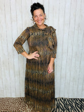 Animal Print & Sequin Overlay Dress