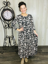 Tonya Marie Tiered Dress-Tiger Print