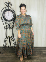Kara Teal Fashion Dress