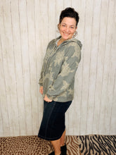 Fanny Gray & Taupe Rose Hoodie