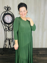 Tonya Marie Tiered Dress- Olive