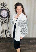 White & Black Leopard Shacket